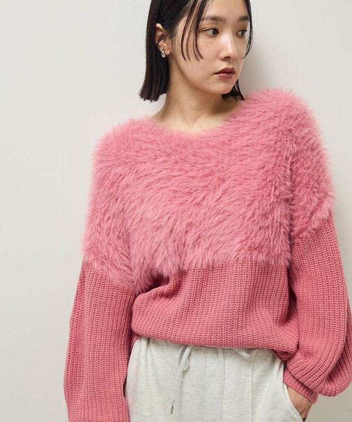 ・Petit Fleur シャギーキリカエニット