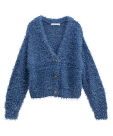 ・Petit Fleur シャギーニットカーディガン