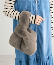 ETS.ミンク風ファーミニトートバック