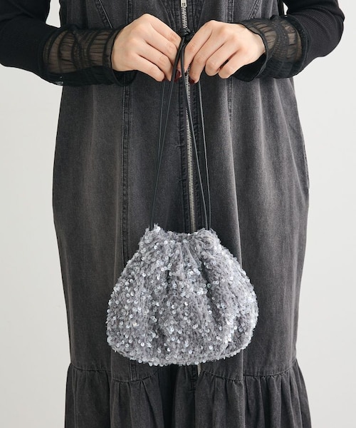 OTO.HA.ベロアスパンコールショルダーバック｜グリーンパークスの通販