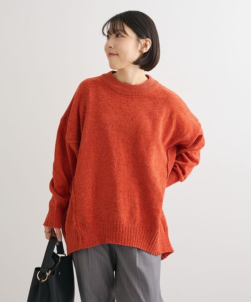 リラックスモールニットチュニック