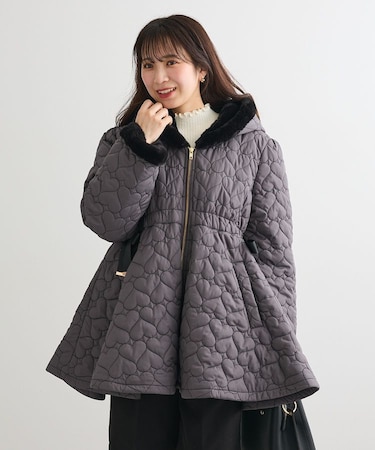 ・swing by ハートキルトフレアコート