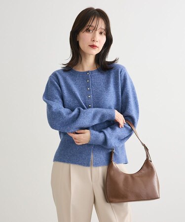 金釦コンパクトニットカーディガン