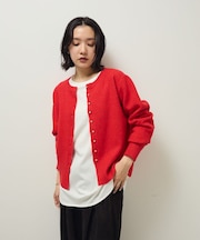 金釦コンパクトニットカーディガン