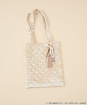 チャーム付きベロアバック