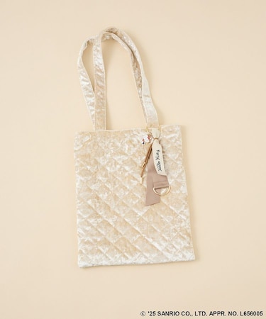 チャーム付きベロアバック