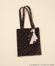 チャーム付きベロアバック