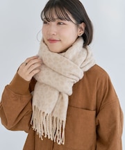 レオパードジャガードストール