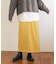ぽかぽか裏起毛ベロアIラインスカート
