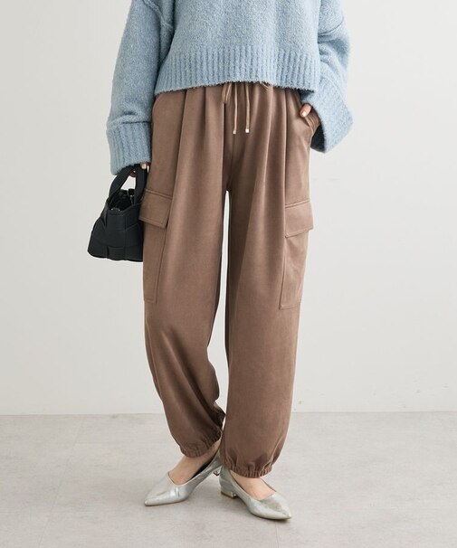 スウェードカーゴパンツ