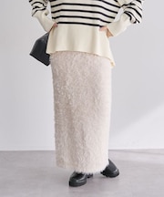 シャギーニットスカート