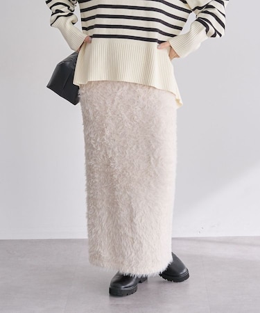 シャギーニットスカート