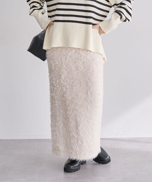 シャギーニットスカート