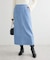 なめらかタッチスウェード調Iラインスカート