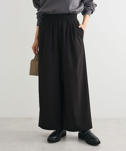 あったか裏起毛フレアワイドパンツ