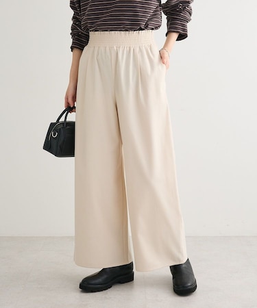 あったか裏起毛フレアワイドパンツ