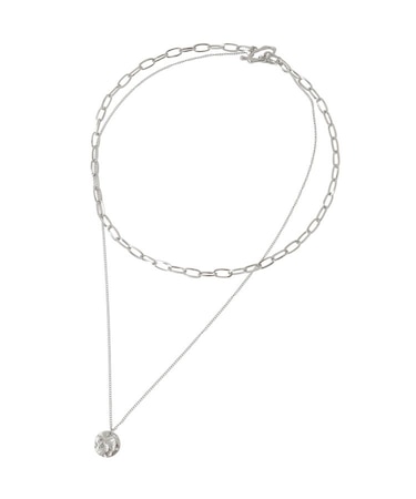 【ステンレス】コインデザインチェーンネックレス