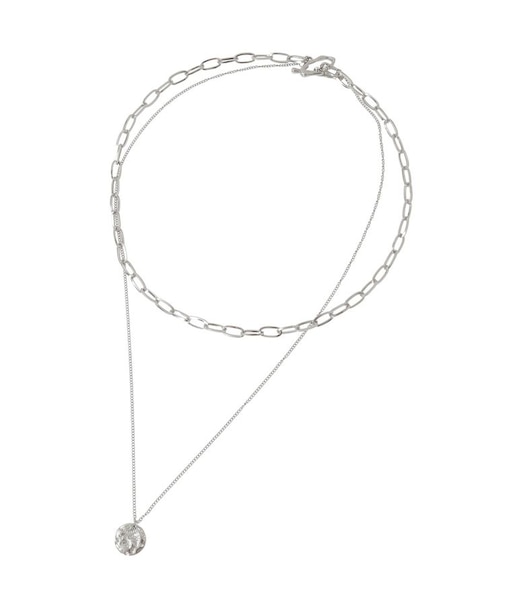 【ステンレス】コインデザインチェーンネックレス