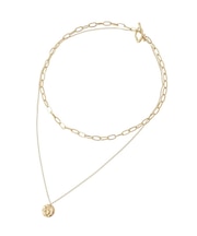 【ステンレス】コインデザインチェーンネックレス