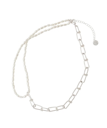 デザインチェーンアシメネックレス