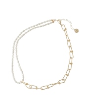 デザインチェーンアシメネックレス