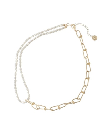 デザインチェーンアシメネックレス