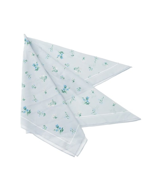 フラワーシルキースカーフ