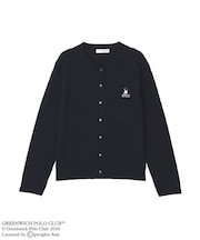 GREENWICH POLO CLUB(TM)ケーブル襟付ニットカーディガン