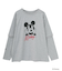 ミッキー&フレンズ/レイヤードプリントロングTシャツ
