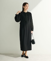 O.洗えてストレッチ Vネックジャンスカ