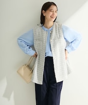 O.ツィードペプラムベスト