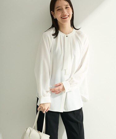 O.2wayボウタイブラウス