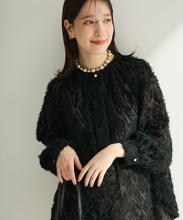 O.フサフサ2wayボウタイブラウス