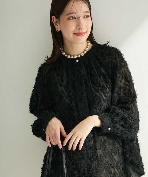 O.フサフサ2wayボウタイブラウス