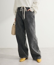 コクーンシルエットデニムパンツ