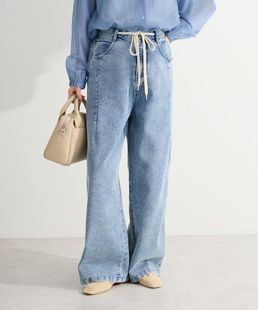 コクーンシルエットデニムパンツ