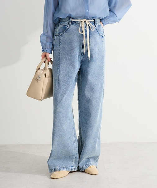 コクーンシルエットデニムパンツ