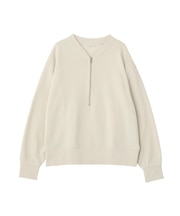 ハーフZip裏毛プルオーバー