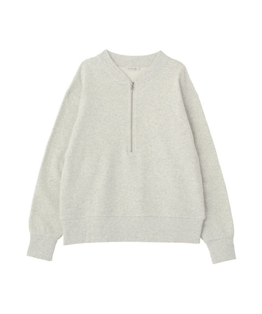 ハーフZip裏毛プルオーバー