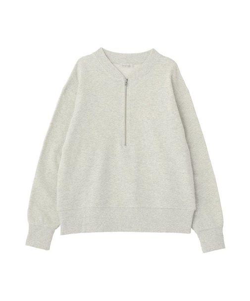 ハーフZip裏毛プルオーバー