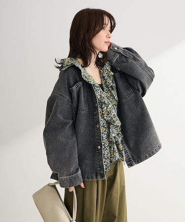 デニムシャツブルゾン