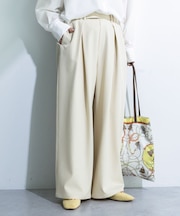 デザインタックワイドパンツ