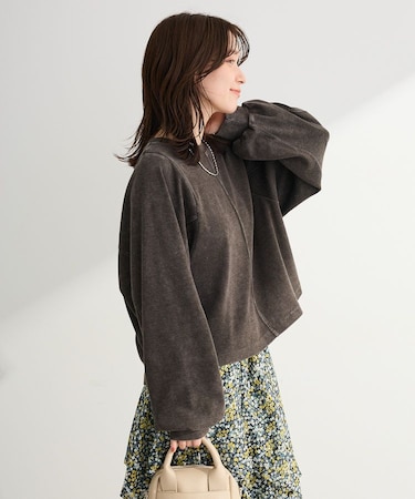 ヴィンテージ加工ドルマンカットプルオーバー