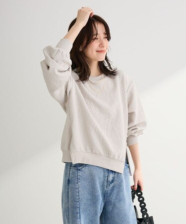 フラワーフクレジャカードプルオーバー