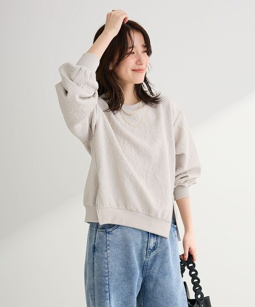 フラワーフクレジャカードプルオーバー