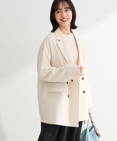 オーバーサイズW釦ライトジャケット