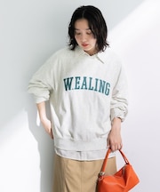 刺しゅうロゴ裏毛プルオーバー