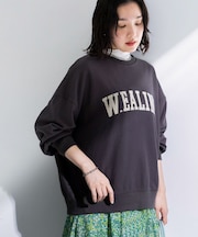 刺しゅうロゴ裏毛プルオーバー