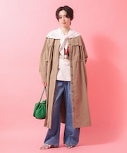 【楽しゃれUV】ギャザードロストワンピース