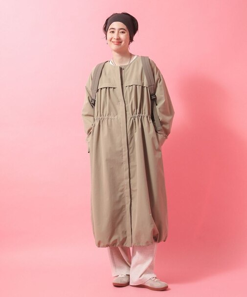 【楽しゃれUV】ギャザードロストワンピース